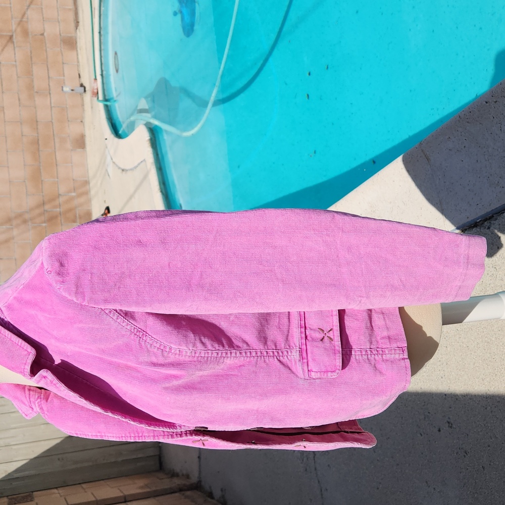 j.jill Pink Corduroy Spring Jacket - Size Small Petite - Picture 8 of 16